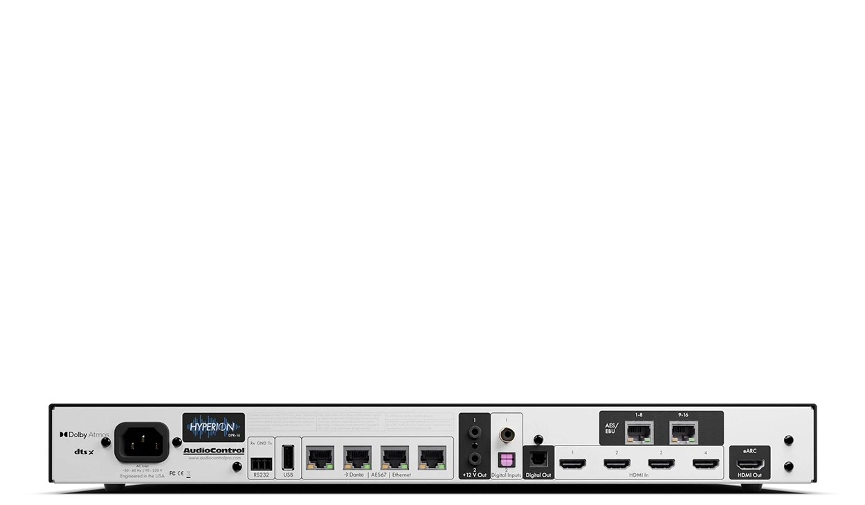 AudioControl Hyperion DPR-16 — rear connections
