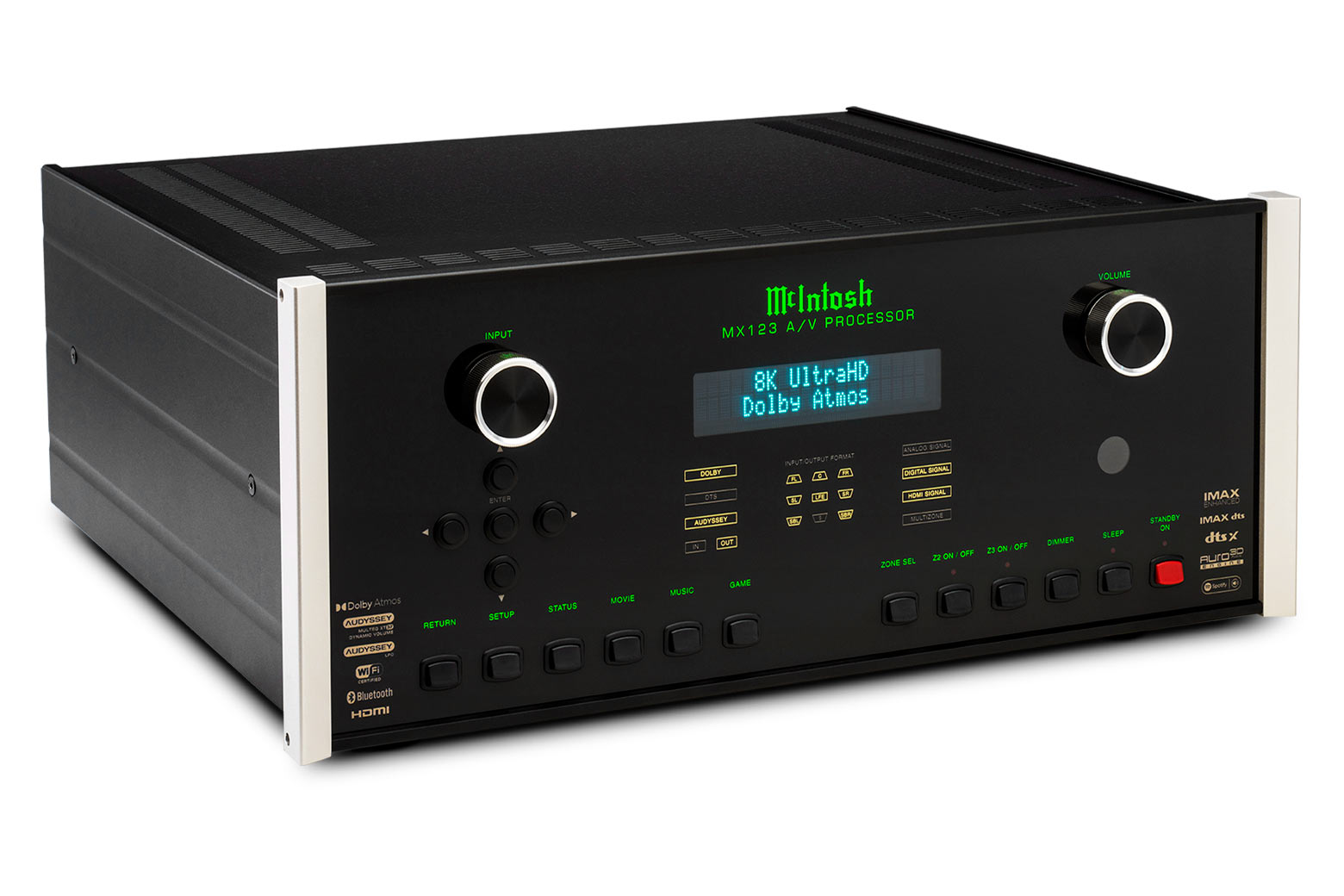 McIntosh MX123 — three-quarter view