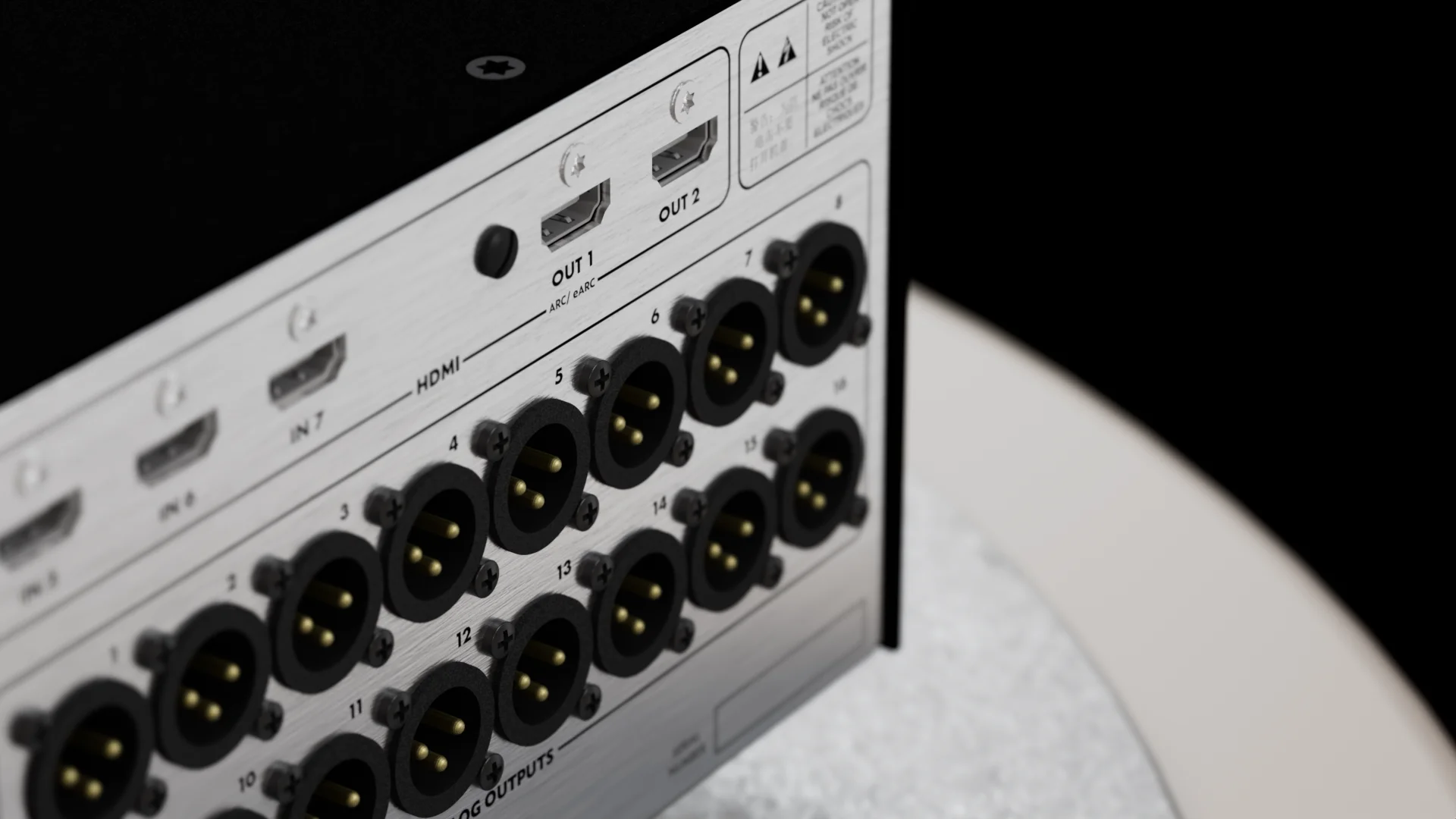 StormAudio ISP Core 16 — rear connections